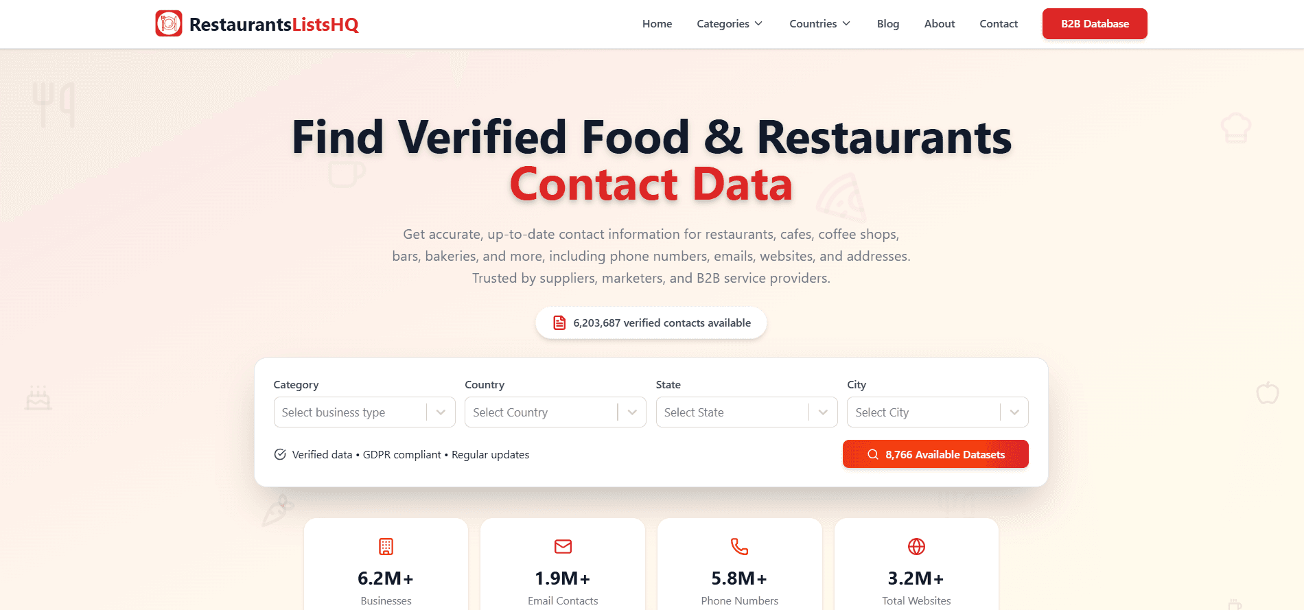RestaurantsListsHQ preview